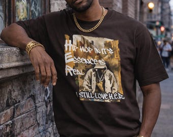 ヒップホップ I Still Love H.E.R. 2 - ユニセックスTシャツ - アーバンストリートウェア、ラップミュージック愛好家へのギフト、レトログラフィックシャツ、ヴィンテージヒップホップウェア、ミュージック