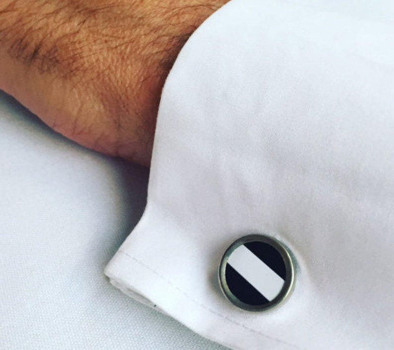 Mens cufflinks Gifts for men and women Art deco Cufflinks made from Vintage Tins Mens birthday gift. Womens cufflinks