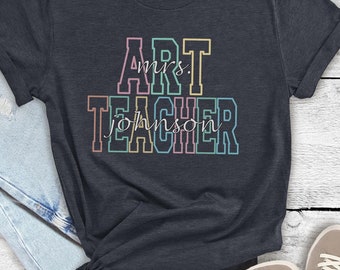 Personalisiertes Kunstlehrer Shirt, Lehrer Definition Shirt, Kunstlehrer Shirts, Kunstlehrer Geschenk, Kunstlehrer Tshirt, Kunstliebhaber Geschenk Individuell