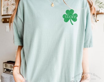 St. Patrick's Day Shirt, Irish Shamrock Shirt, Saint Patricks Day Shirt Women, St Patricks Tee, St Patricks Decor, Distressed Shamrock Gift