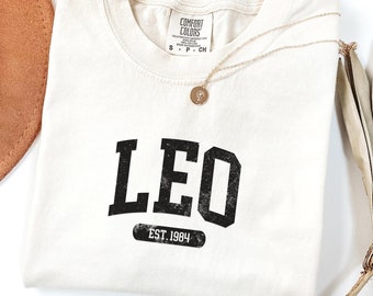 Personalized Birthday Gift, 40th Birthday Gift For Women, Anniversary Gift For Girlfriend, 40th Birthday Shirt, Leo Shirt, Zodiac T Shirt