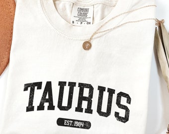 Personalized Birthday Gift, 40th Birthday Gift For Women, Anniversary Gift For Girlfriend, 40th Birthday Shirt, Taurus Shirt, Zodiac TShirt
