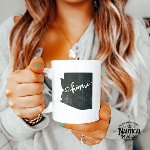 Arizona State Mug, Home Arizona Mug, Gift for Mom Dad, Vintage Arizona Mug, State Mug, Office Gift, Gift for Son Daughter, Christmas Gift