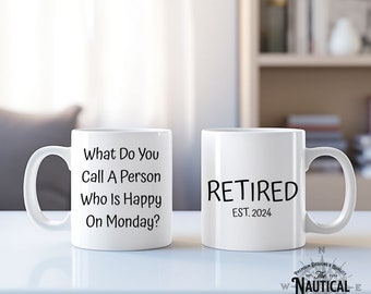Divertente tazza per pensionamento, tazza da caffè divertente, tazze con detti, tazza da caffè grande, regalo per lei lui, tazza divertente per il capo, regalo per ufficio per collega