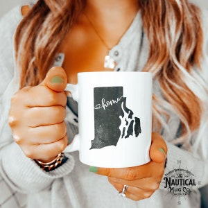 Rhode Island State Mug, Home Rhode Island Mug, Gift for Mom Dad, Vintage Rhode Island Mug, State Mug, Office Gift, Gift for Son Daughter, RI
