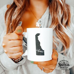 Delaware State Mug, Home Delaware Mug, Gift for Mom Dad, Vintage Delaware Mug, State Mug, Office Gift, Gift for Son Daughter, Christmas Gift