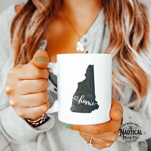 New Hampshire State Mug, Home New Hampshire Mug, Gift for Mom Dad, Vintage New Hampshire Mug, State Mug, Office Gift, Gift for Son Daughter