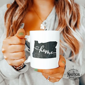 Oregon State Mug, Home Oregon Mug, Gift for Mom Dad, Vintage Oregon Mug, State Mug, Office Gift, Gift for Son Daughter, OR Christmas Gift