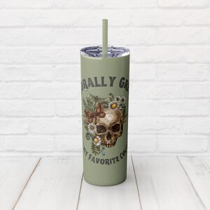 Morally Grey is my Favorite Color Glitter Tumbler with Straw | Gift for Smut Book Lovers, Bookish Dark Romance Reader, Smutty Spicy BookTok