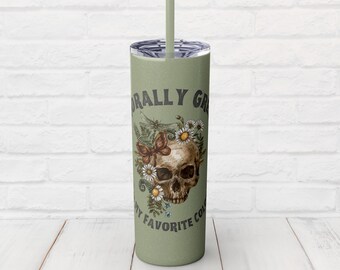Morally Grey è il mio bicchiere glitterato di colore preferito con cannuccia / regalo per gli amanti dei libri osceni, lettori di libri di romanzi oscuri, osceni e piccanti BookTok