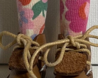 Warm Spring Flowers...Short Socks For Blythe Dolls...