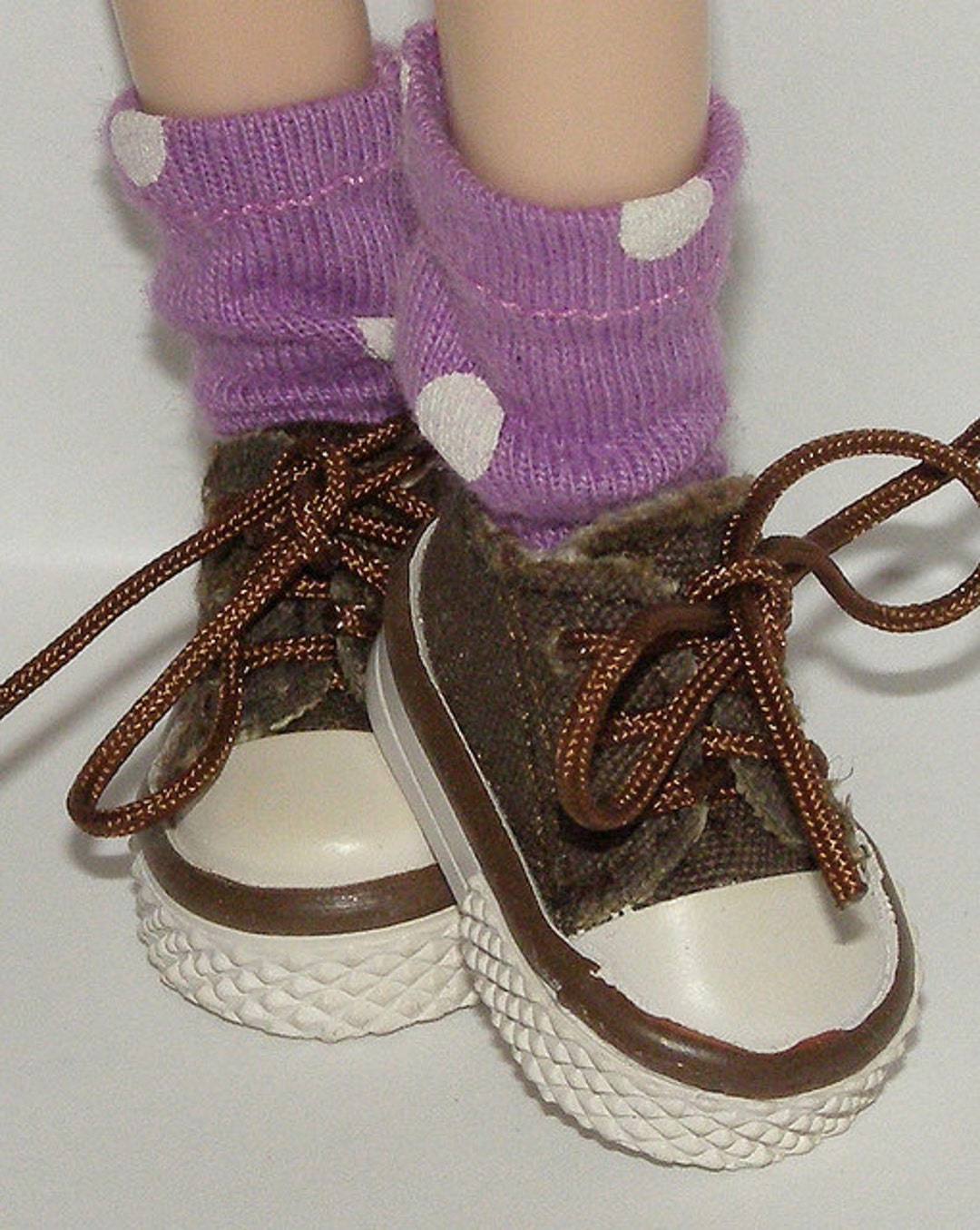 Short Light Purple Socks With White Dots... for Blythe... - Etsy