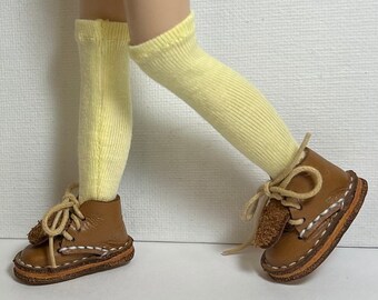 Soft Yellow...Tall Socks For Blythe...