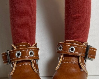 Burnt Umber...Short Socks For Gorjuss, Paola Reina And RRFF Siblies Dolls...