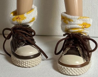 The Flowers Are Gold...Short Socks For Blythe Dolls...