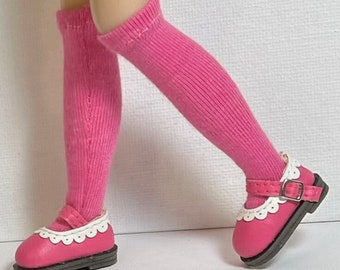 Pink Watermelon...Tall Socks For Blythe...