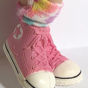 Pastel Tie-Dyed Short Socks For Blythe...