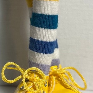 Multi-Primary Stripes…Tall Socks For Blythe Dolls…