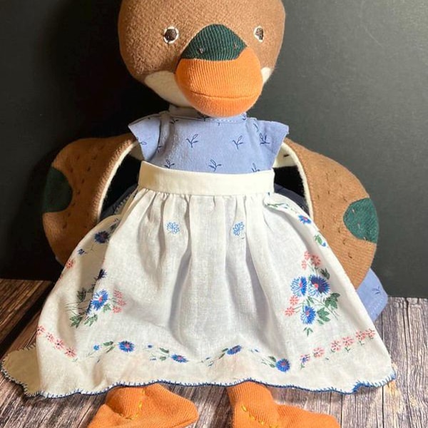 Floral Hanky Aprons...For 14" Dolls or Stuffed Animals...