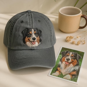 Custom EMBROIDERED Pet Hat Using Pet Photo Personalized Dog Hat Custom Cat Hat Custom Pet Cap Dog Hat Custom Dog Baseball Cap Dog Mom Hat