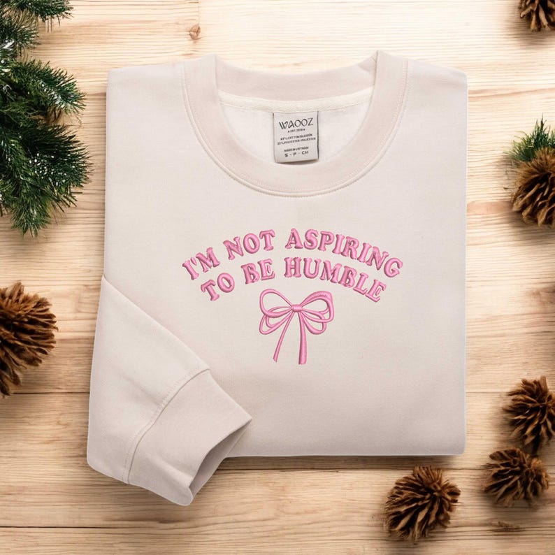 Embroidered Not Aspiring to Be Humble Shirt Kamala Harris Shirt Kamala