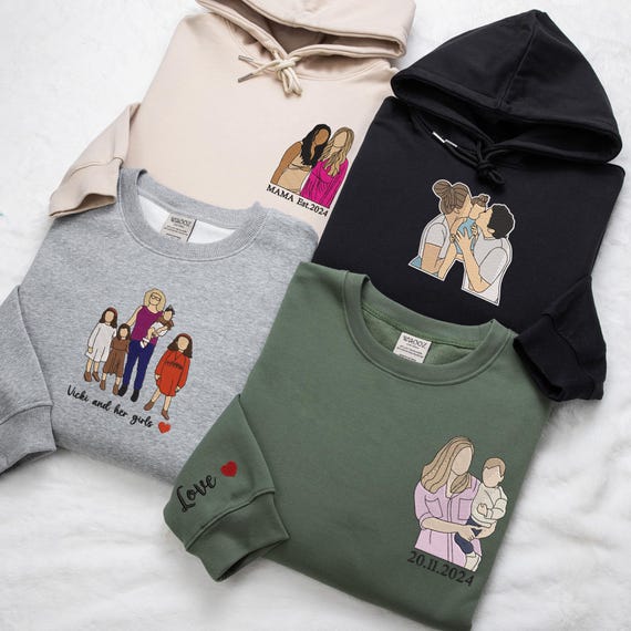 One Loved Mama Custom Sweatshirt, Name On Sleeve