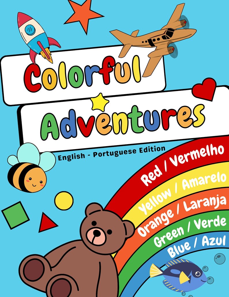 Colorful Adeventures Coloring Book (EN and PT) - Etsy