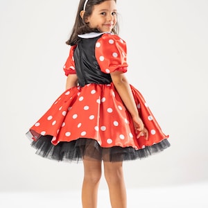 Minnie Mouse Polka Dot Tutu Dress with Headband