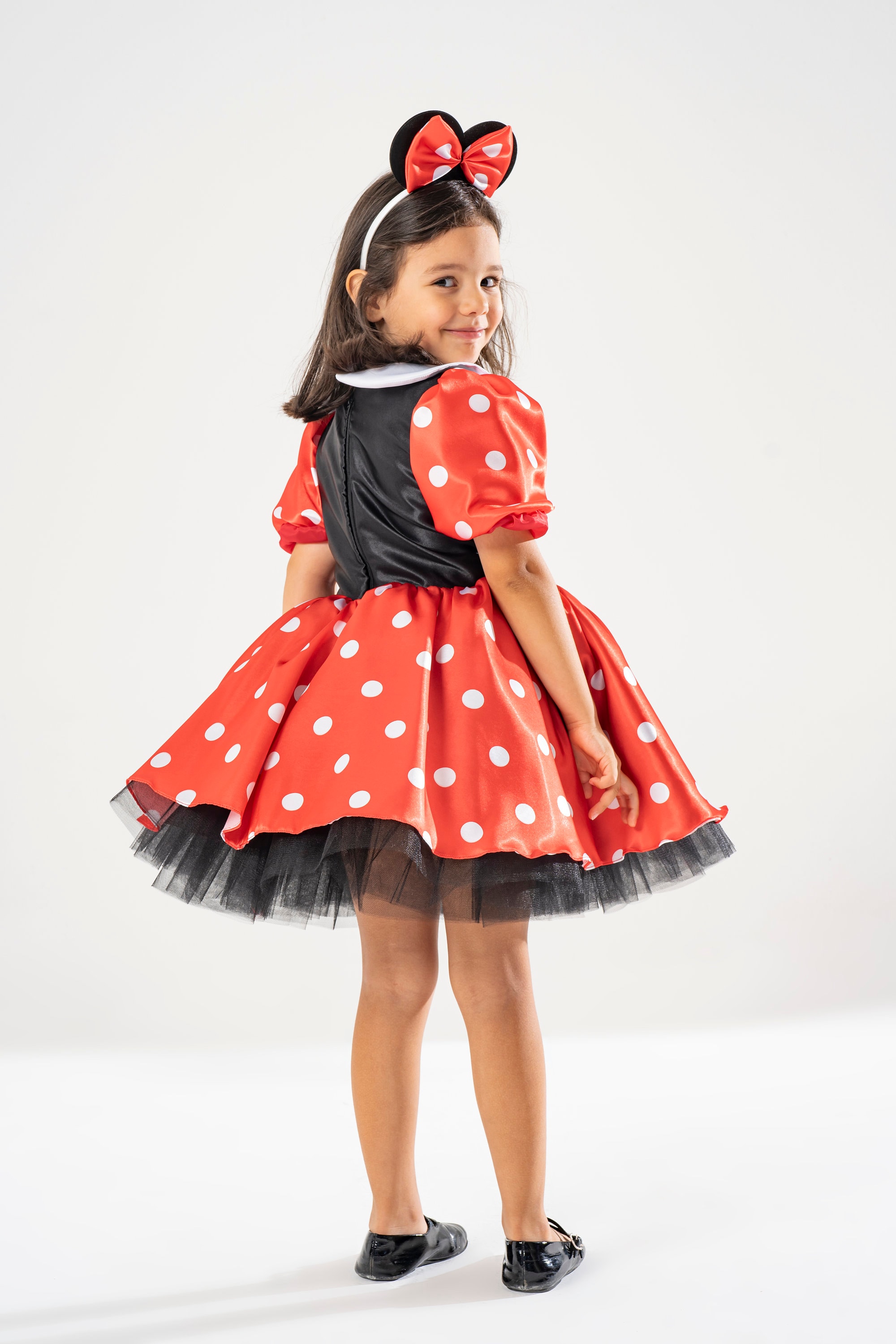 fitted lace wedding dress Kids Amy Polka Dot Dress