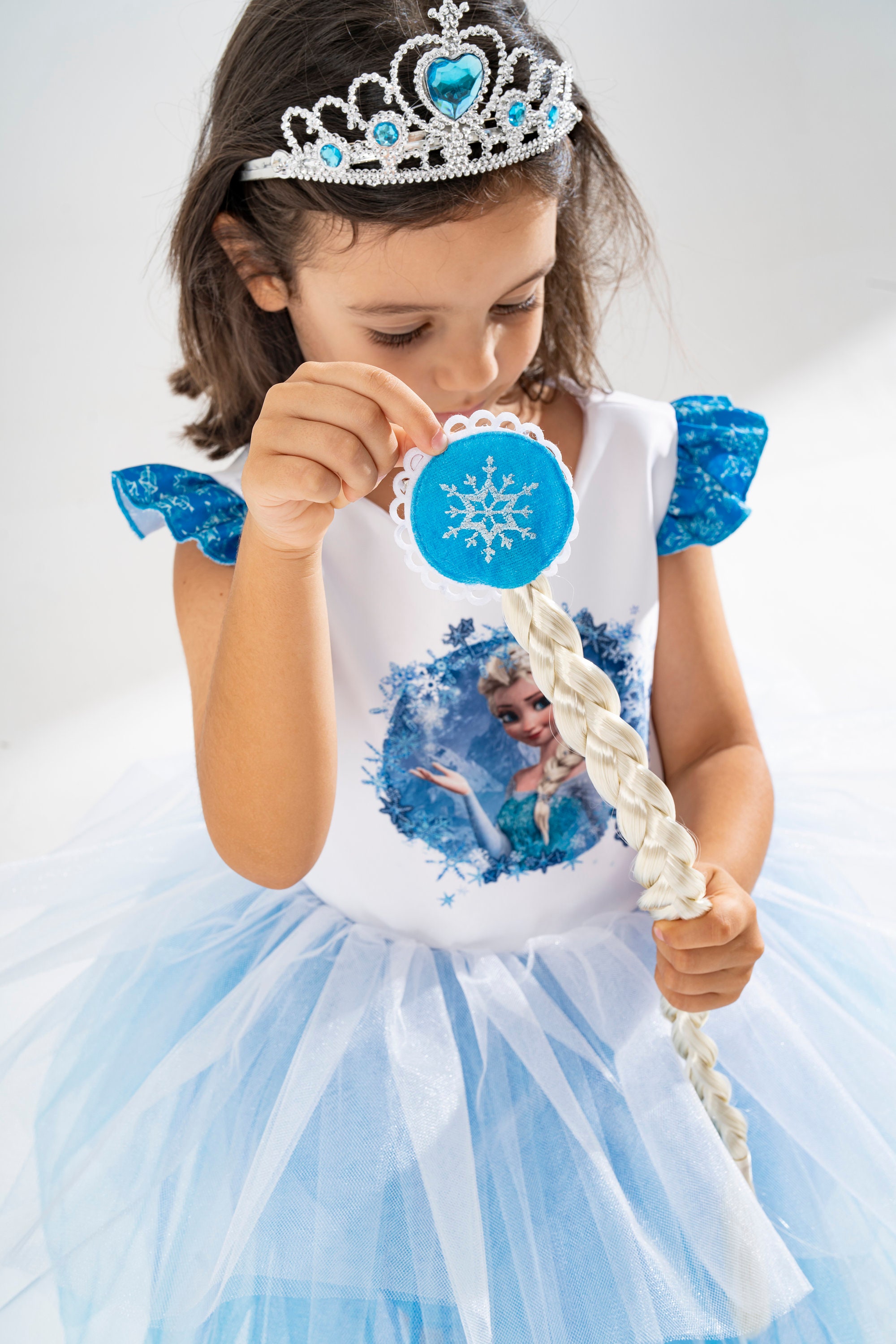 ice princess blue dress The Ice Queen Costume Dress by Joy Costumes, M (6-8 years)