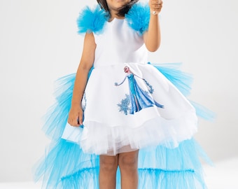 Elsa Dress Sequin. Princess Elsa Dress With Shiny Sequin Fabric. Fluffy Frozen  Elsa Baby Girl Dress With Long Skirt and Cape. Elsa Dress - Etsy