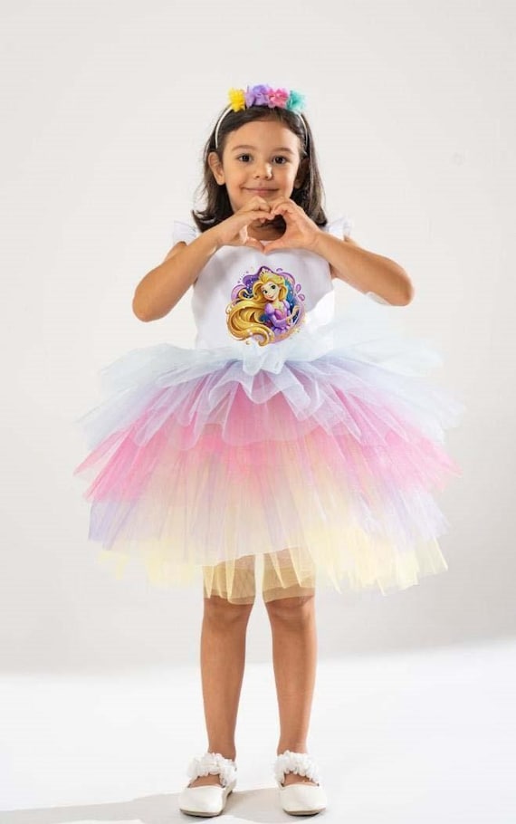 Tutu Rapunzel Dress 2t Joyful Rapunzel Dress For Girls, White