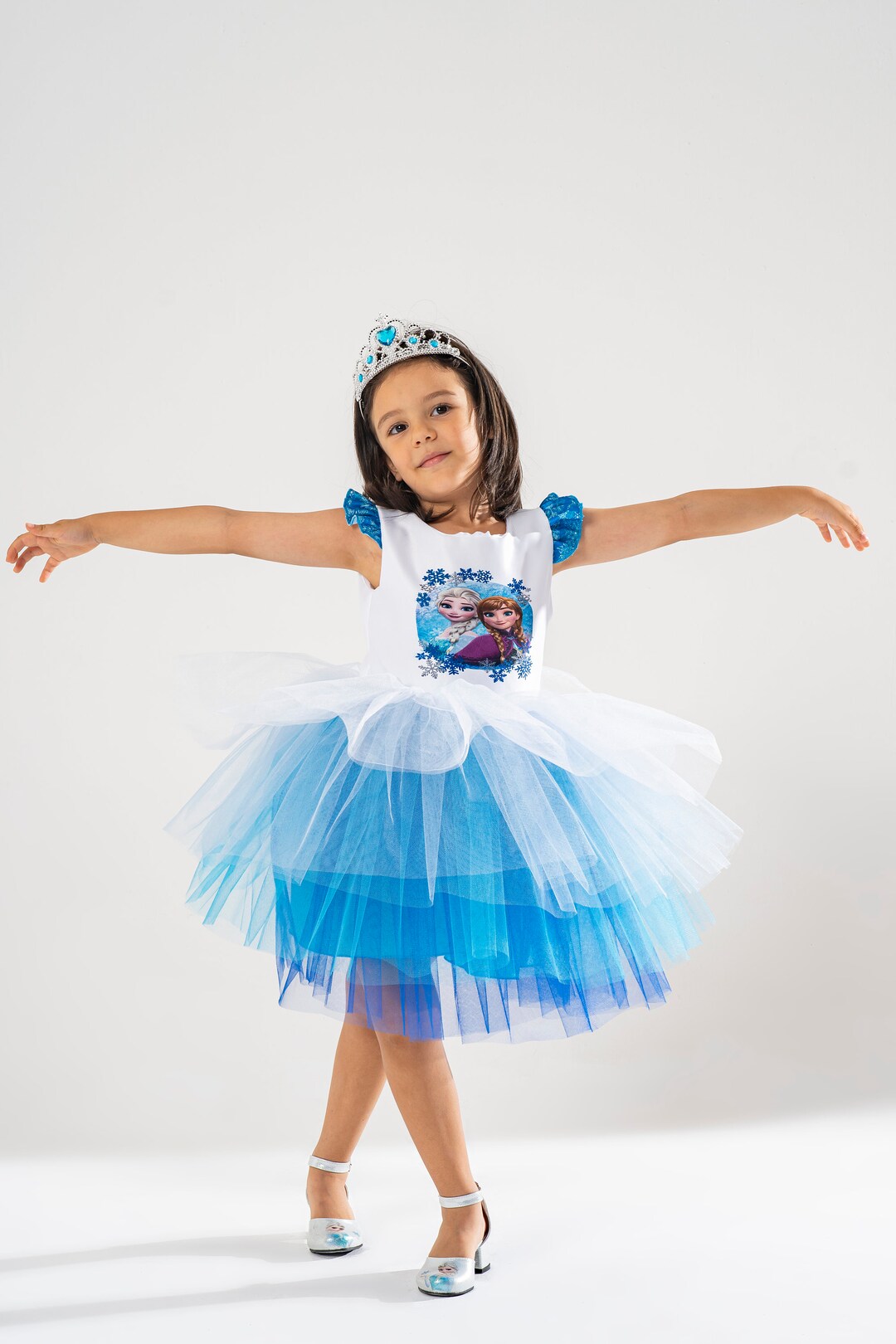 Anna Princess Costume Dress: Frozen Birthday Outfit With Crown - Etsy Anna Princess Costume Dress: Frozen Birthday Outfit With Crown - Etsy