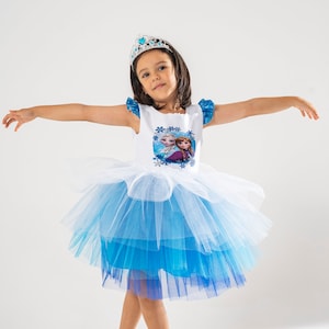 Anna Princess Costume Dress For Girls, Frozen Inspired Birthday Party Outfit, Toddler Halloween Cosplay, Disney Dress Up Gift Idea