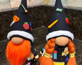 Handmade Back to School Gnome – Teacher Gift, Classroom Decor