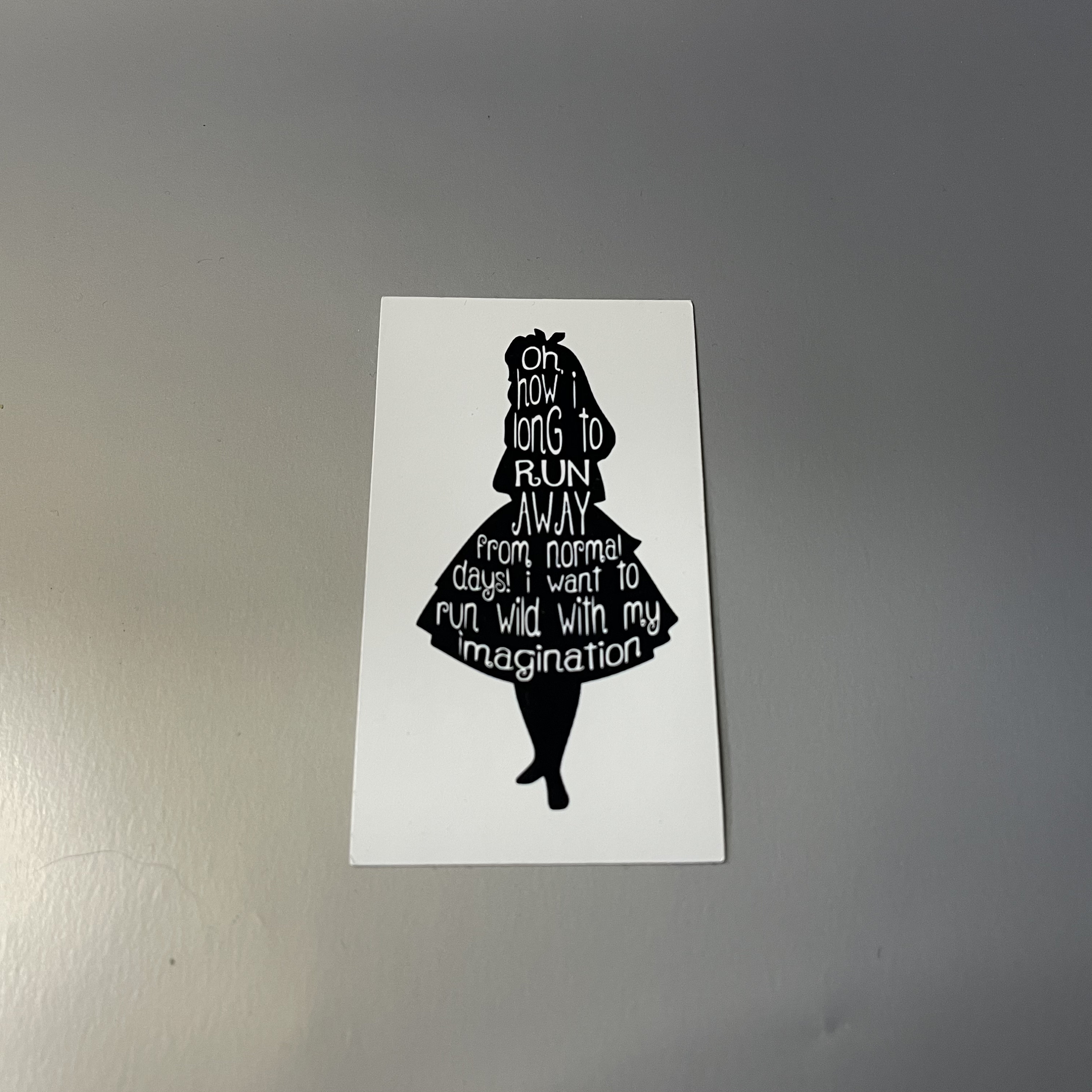 Alice in Wonderland Sticker Curiouser And Curiouser Said | Etsy