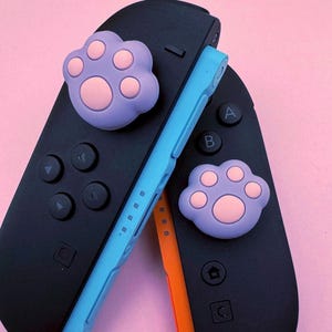 SWITCH 2 Thumb Grips (Nintendo 2025) - Squishy toe beans - thick comfortable high quality comfy thumb caps pair (Joycons not included)