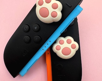 SWITCH 2 Thumb Grips (Nintendo 2025) - Squishy toe beans - thick comfortable high quality comfy thumb caps pair (Joycons not included)