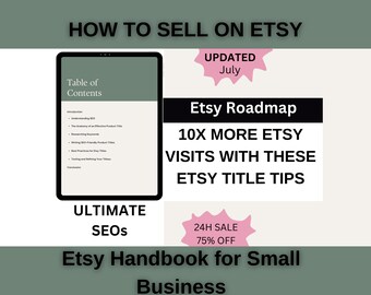 Etsy Title Seo Guide, How To Sell Product on Etsy and Rank 1st on Etsy Search Page Etsy Shop Seller Handbook for Product Based Business