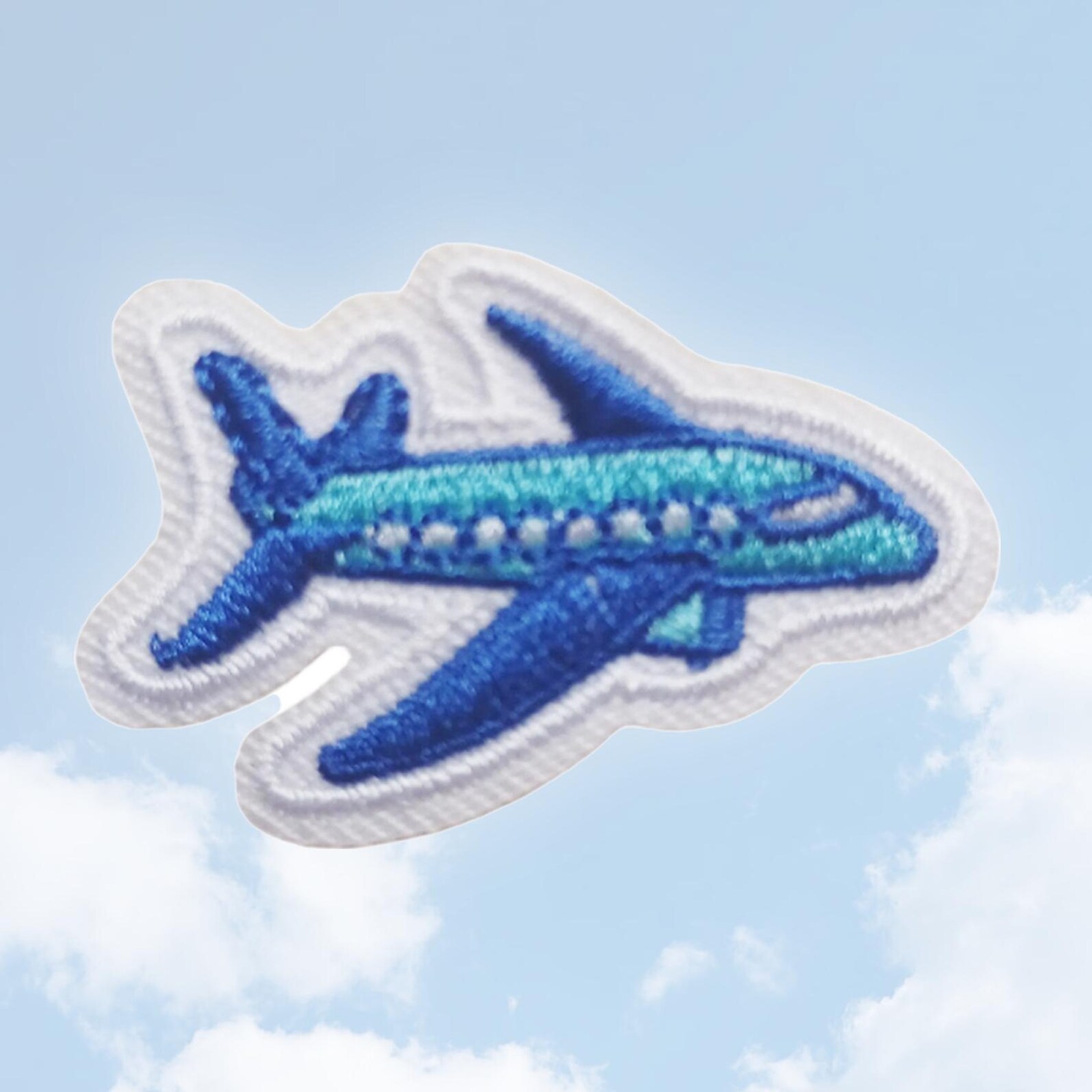 Stick-on Embroidered Patch, Self-adhesive Airplane Patch, Travel Patch ...
