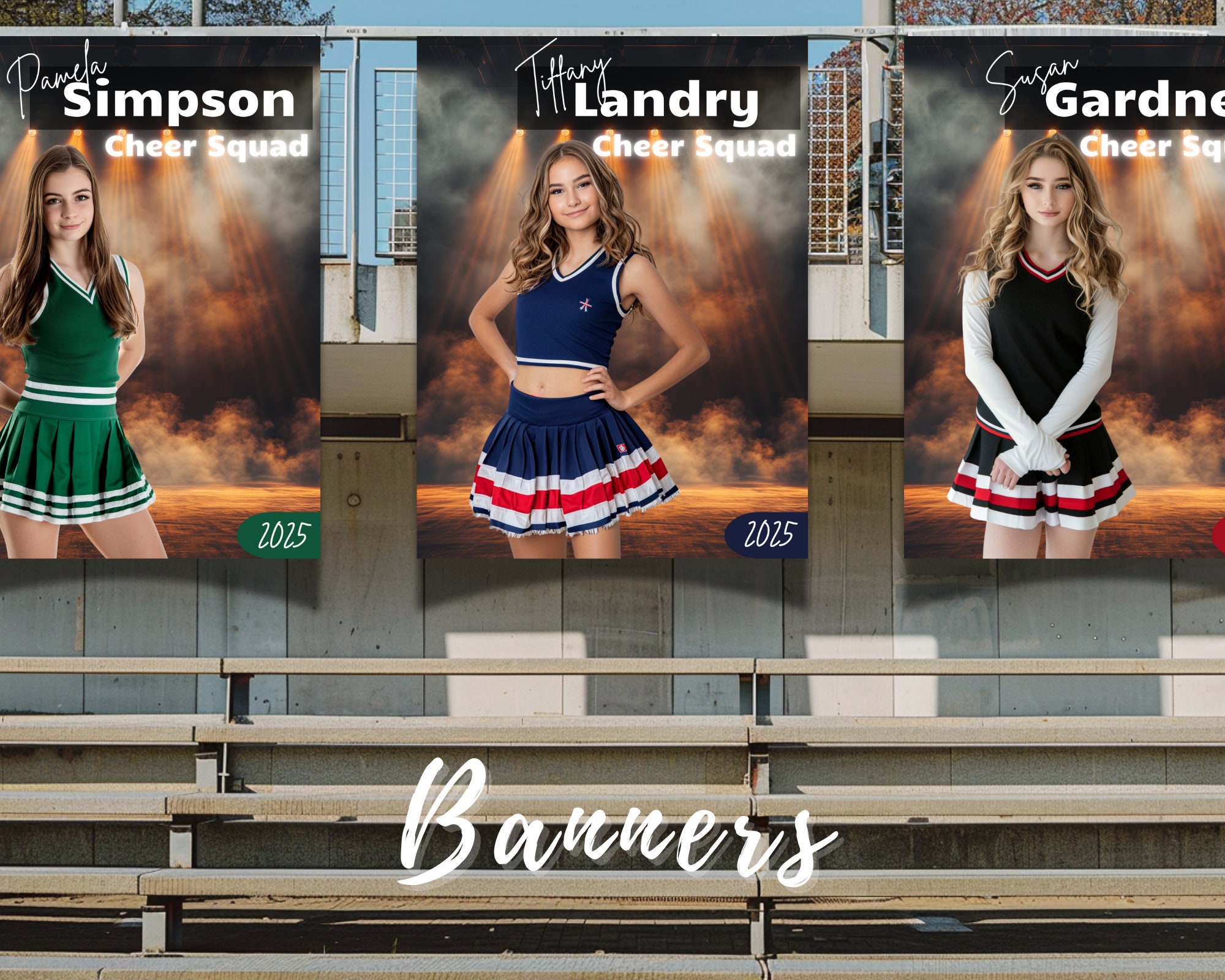 Cheerleader Poster Canva Template. Gift for Varsity Athlete. Non ...
