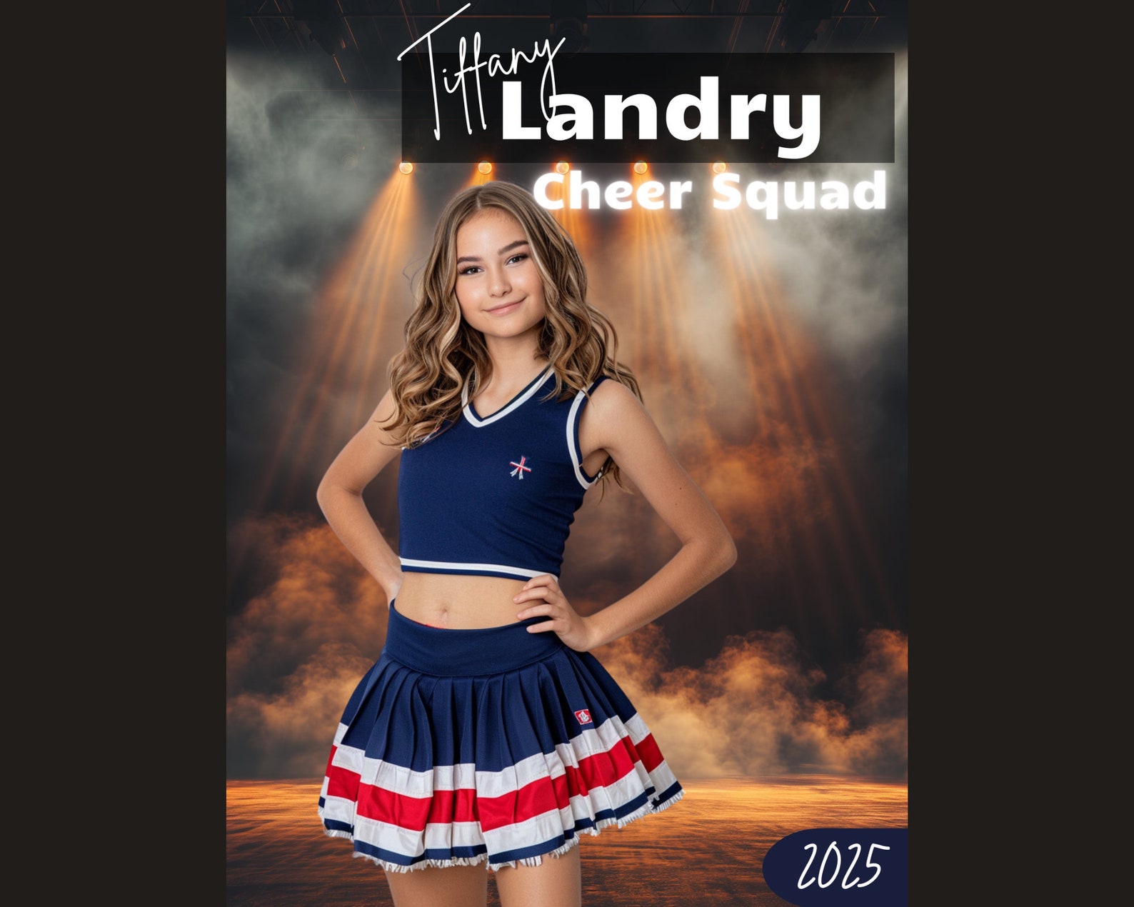 Cheerleader Poster Canva Template. Gift for Varsity Athlete. Non ...