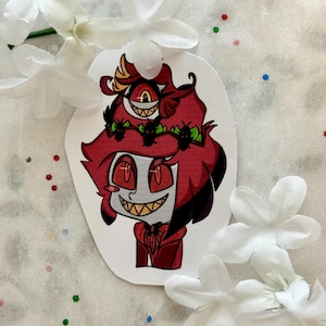 Alastor with Nifty Sticker, Hazbin Hotel Sticker