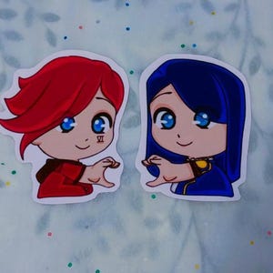 Arcane Stickers, Caitvi, Vi and Cait Sticker