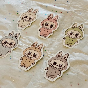 The Monsters Macaron Vinyl Stickers, Trendy Stickers, Cute Sticker