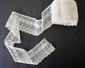 VERY FINE LACE 12 Yards - Antique Bobbin Lace?