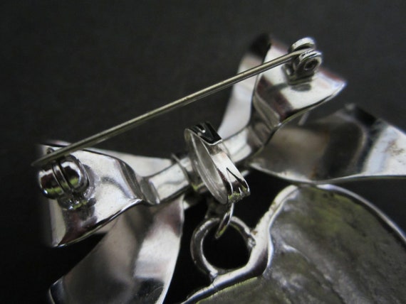 KJL Kenneth Jay Lane Heart Bow Brooch Pin & Conve… - image 3