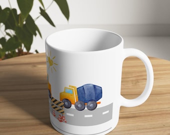 Regalo perfecto para pequeños constructores – Taza infantil – Taza de obra – Regalo para niños – Taza de construcción para niños – Regalo para niños
