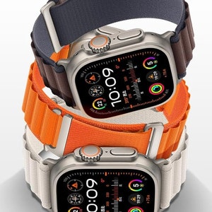 Mountain Loop-armband - gevlochten nylon, compatibel met Apple Watch Ultra/SE/Series 1-10, voor alle maten in Alpine Loop-design