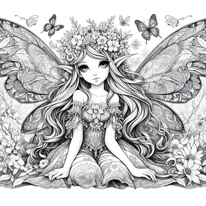 Fées magiques - Livre de coloriage à imprimer- Numérique